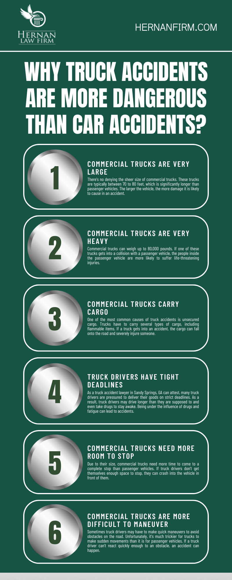 WHY TRUCK ACCIDENTS ARE MORE DANGEROUS THAN CAR ACCIDENTS INFOGRAPHIC