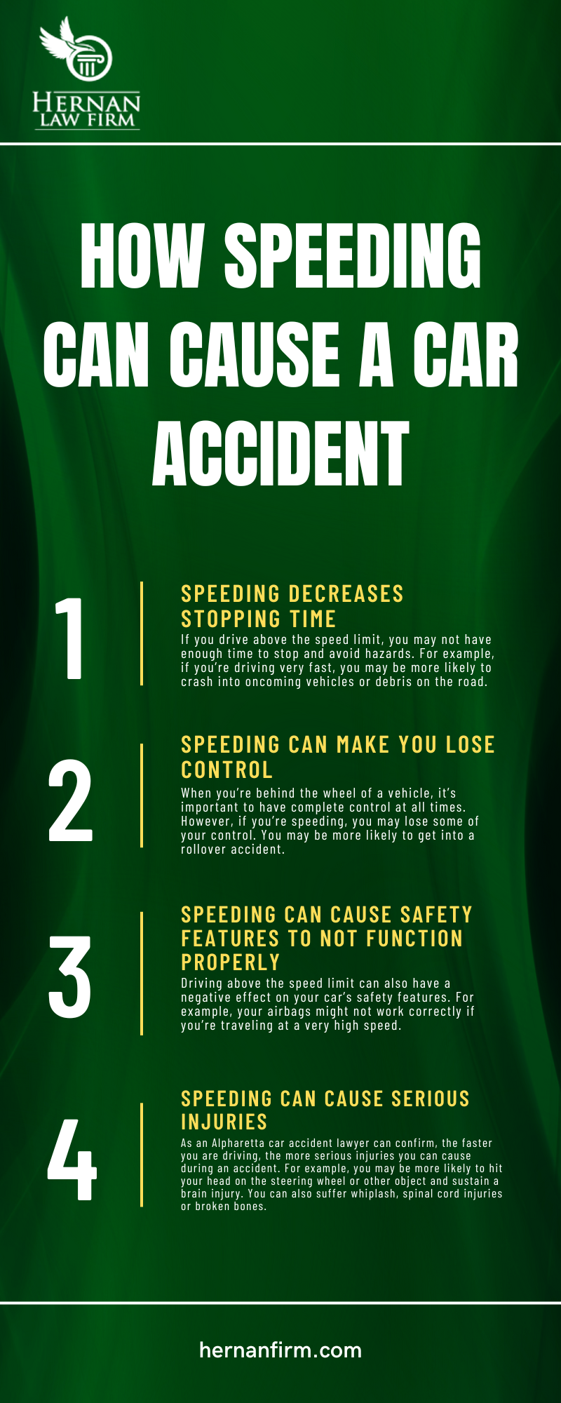 HOW SPEEDING CAN CAUSE A CAR ACCIDENT